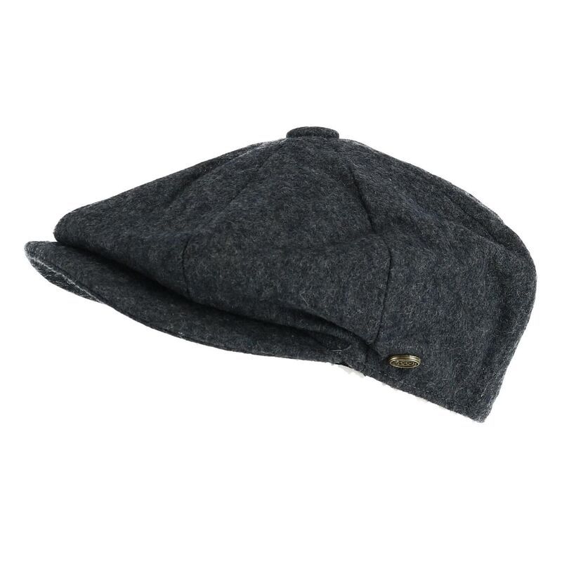 エポックハットカンパニー メンズ アクセサリー 帽子 ウール キャップ Epochats Company Mens Melton Wool 8 Quarter Newsboy Cap Grey グレー