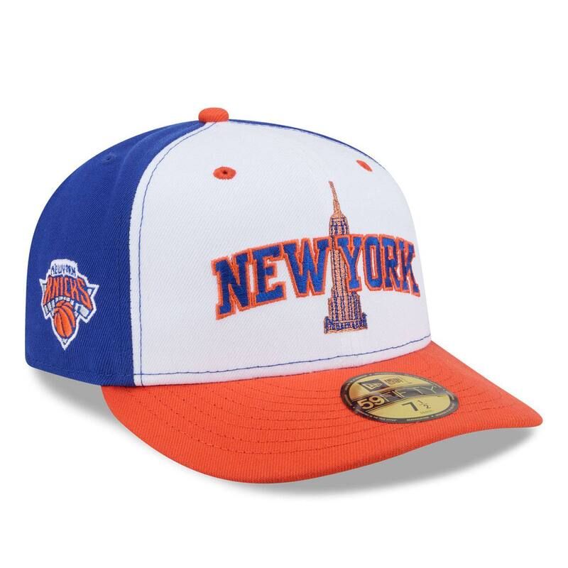 ニューエラ メンズ アクセサリー 帽子 エンパイア Mens New Era WhiteOrange New Yorknicks Empire 59FIFTY Fitted Hat Kni White