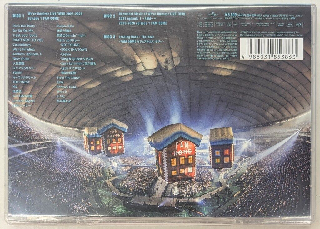 timelesz Blu-ray通常盤 25-26年 We're timelesz LIVE TOUR episode 1