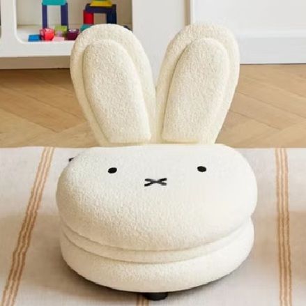 未使用 Miffy & Aesthetik Kids ミッフィー マカロンチェア ホワイト 43.5x43.5x46cm/518520