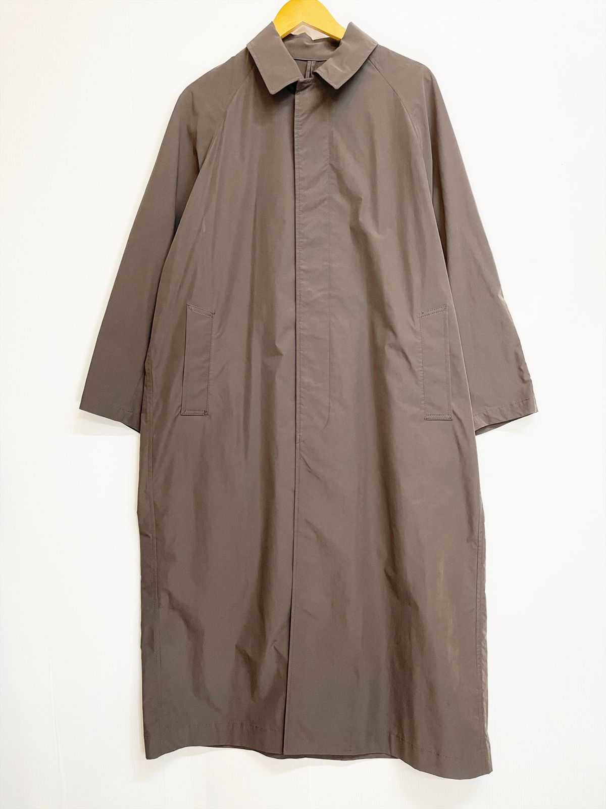Plage プラージュ Balmacaan コート バルマカーンコート ステンカラーコート ロングコート オーバーサイズ ブラウン Ks10-35 11,534円