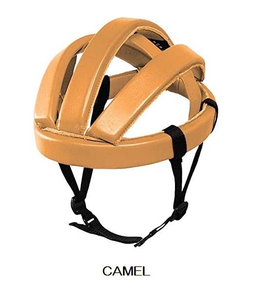 リンプロジェクト カスク レザー 本革 東京産 頭部プロテクター 折り畳み可能 火野正平愛用モデル No.4002 ヘルメット 自転車 rin project CAMEL 全サイズ RI 17,520円
