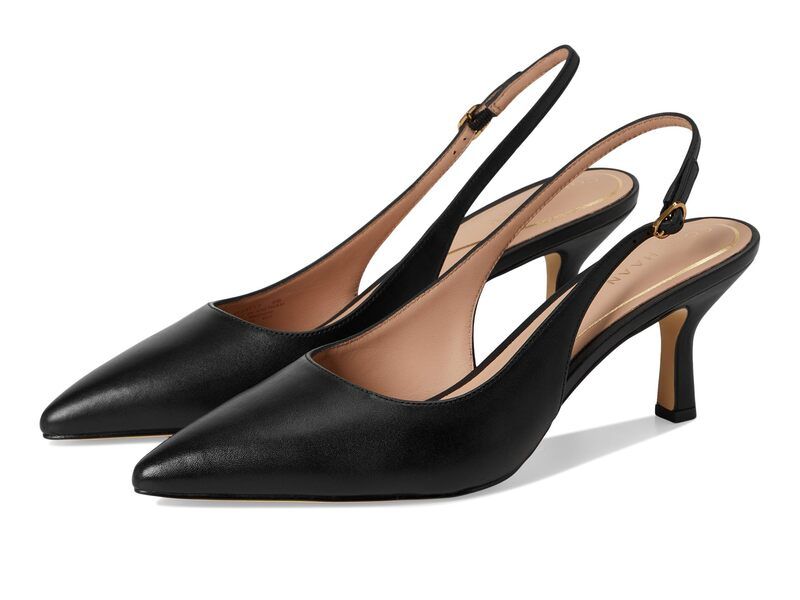 コールハーン レディース シューズ ヒール Cole Haan Hansell Sling Back Pumps Black Leather ブラック 31,720円
