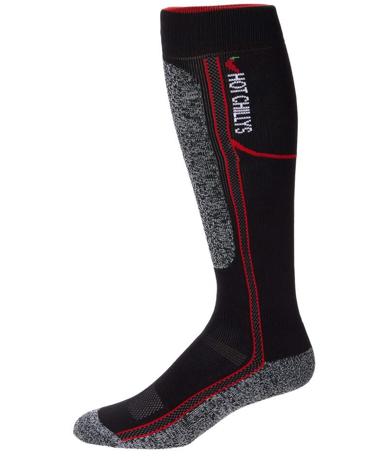 ホットチリーズ メンズ アンダーウェア 靴下 Hot Chillys Elite Heat Mid Volume Sock BlackRed ブラック