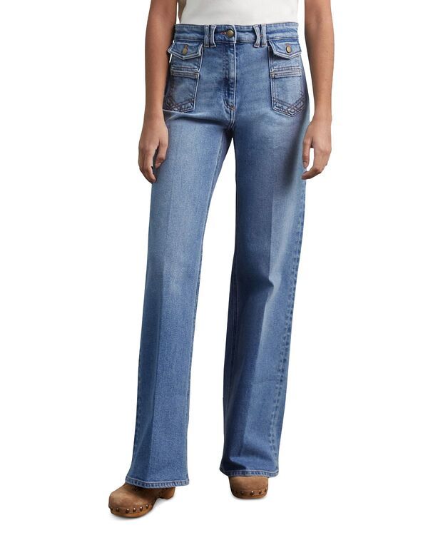 ジェラルド・ダレル レディース ボトムス デニムパンツ ハイウエスト フレア ジーンズ Gerardarel Anna High Waist Flared Leg Jeans Blue ブルー