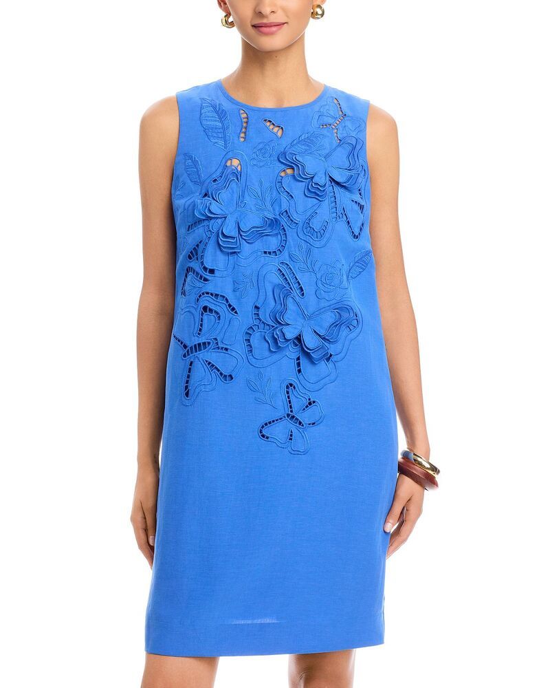 エリータハリ レディース トップス ワンピース Elie Tahari The Isabella Dresseaport Blue ブルー