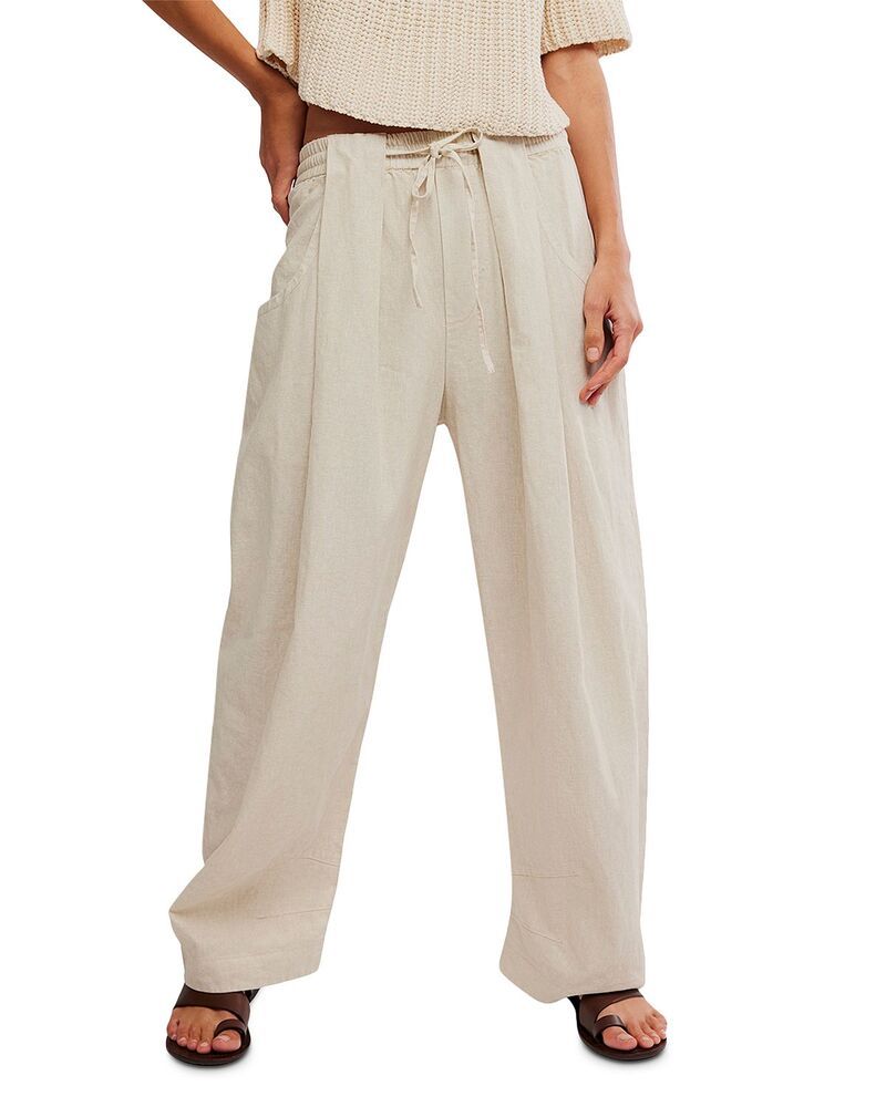 フリーピープル レディース ボトムス カジュアルパンツ Free People Chambers Laid Back Pull On Pantsummer Sand サンド