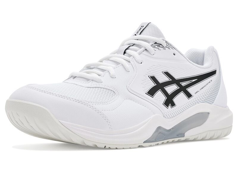 アシックス メンズ シューズ スニーカー Asics GELDedicate 9 WhiteBlack ホワイト