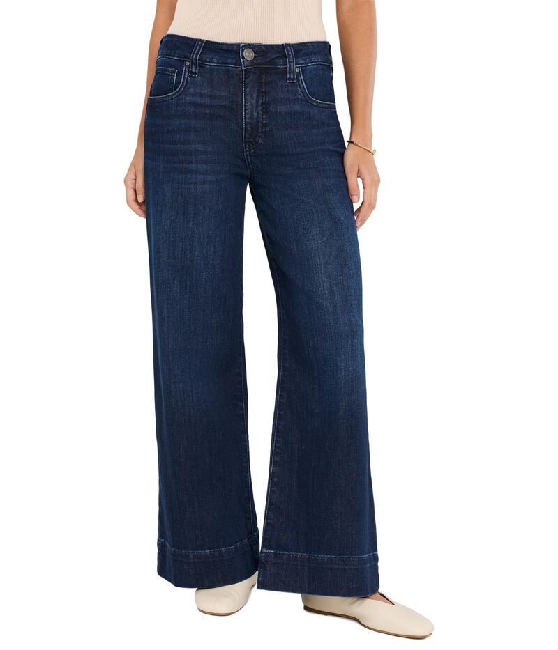 カットフロムザクロス レディース ボトムス デニムパンツ ワイドレッグ プチ Kut From The Kloth Petite Maya HighRise Fab Wide Leg Back Dar