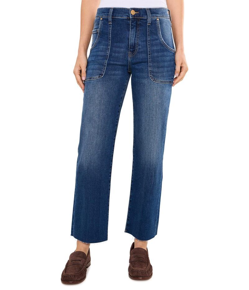 カットフロムザクロス レディース ボトムス デニムパンツ ストレート Kut From The Kloth Avery HighRise Porkchopocket Easy Straight Leg