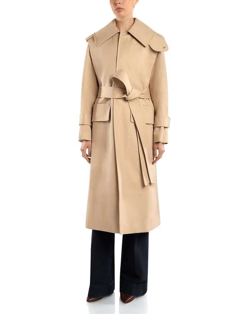 ヴィクトリア ベッカム レディース アウター コート コットン Victoria Beckham Philippa Cotton Trench Coat Beige ベージュ
