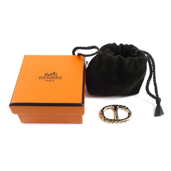 HERMES エルメス GP ミニ シェーヌダンクル ペルフォレ スカーフリング