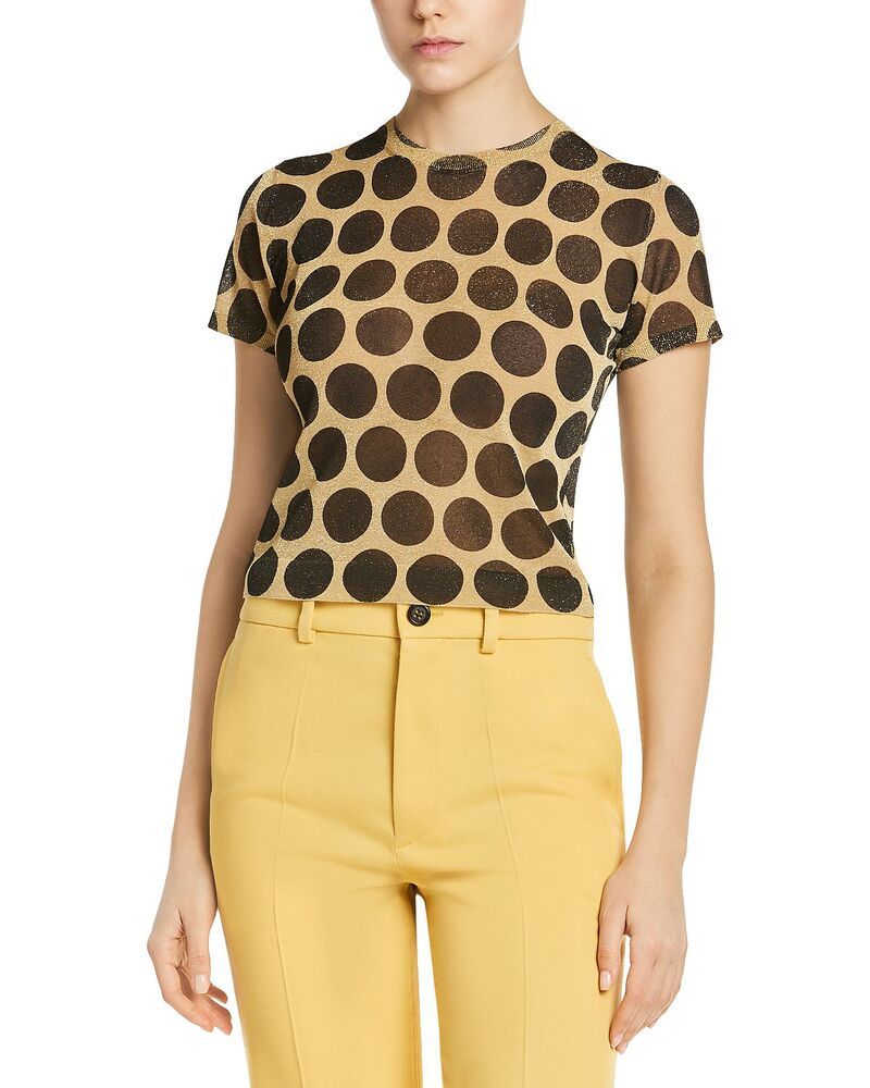 マルニ レディース トップス シャツ クルーネック プリント Marni Dot Print Short Sleeve Crewneck Top Black ブラック 188,400円
