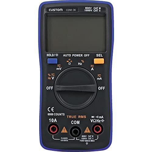 カスタム(CUSTOM) デジタルマルチメータ TureRMS測定 バックライト機能つき CDM-36t 5bd13594 7,848円