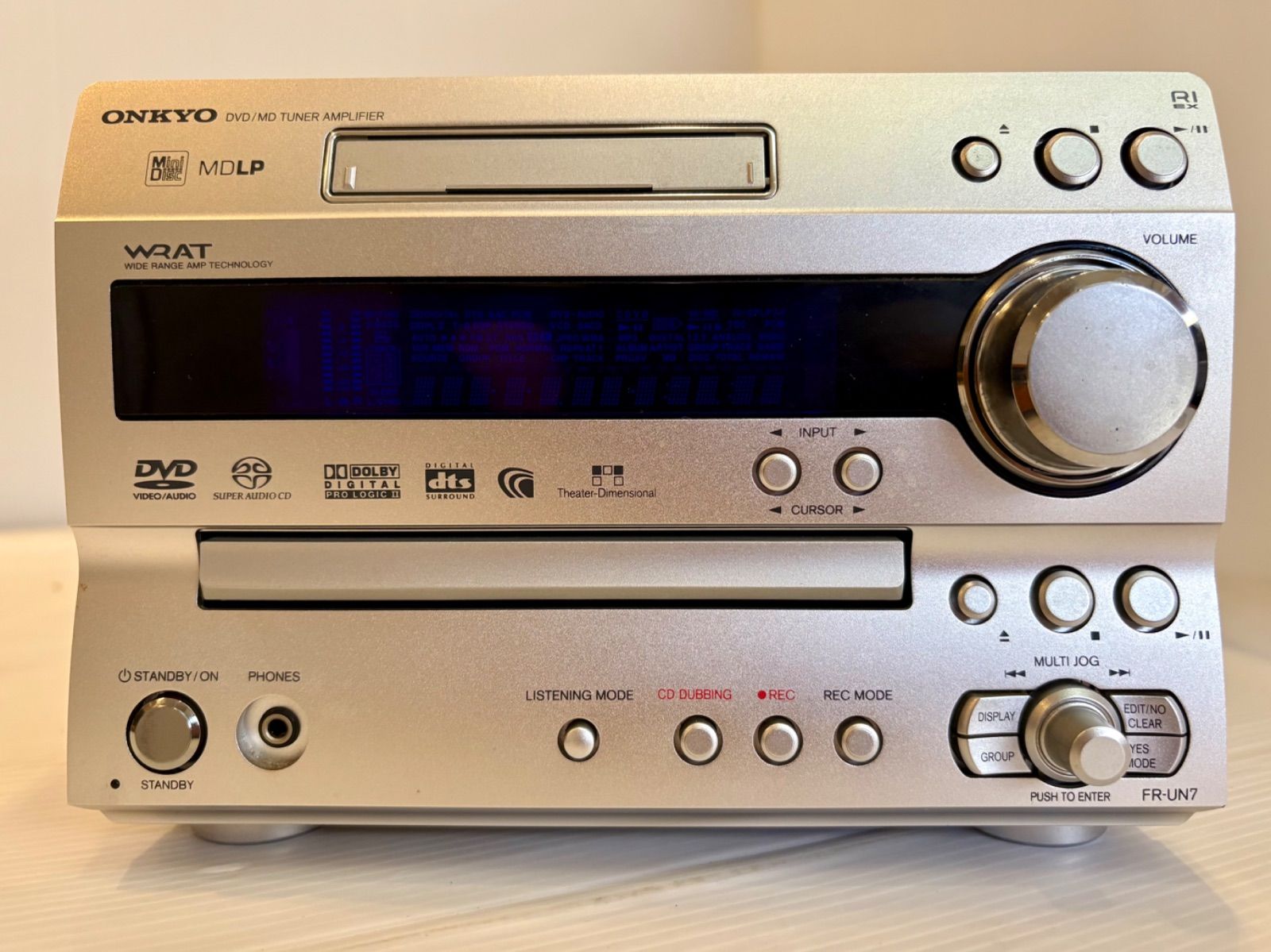 動作確認済】ONKYO DVD/MDチューナーアンプX-UN7（FR-UN7） - メルカリ