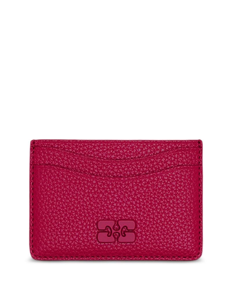 ガニー レディース アクセサリー 財布 GANNI Bou Card Holder Persian Red レッド