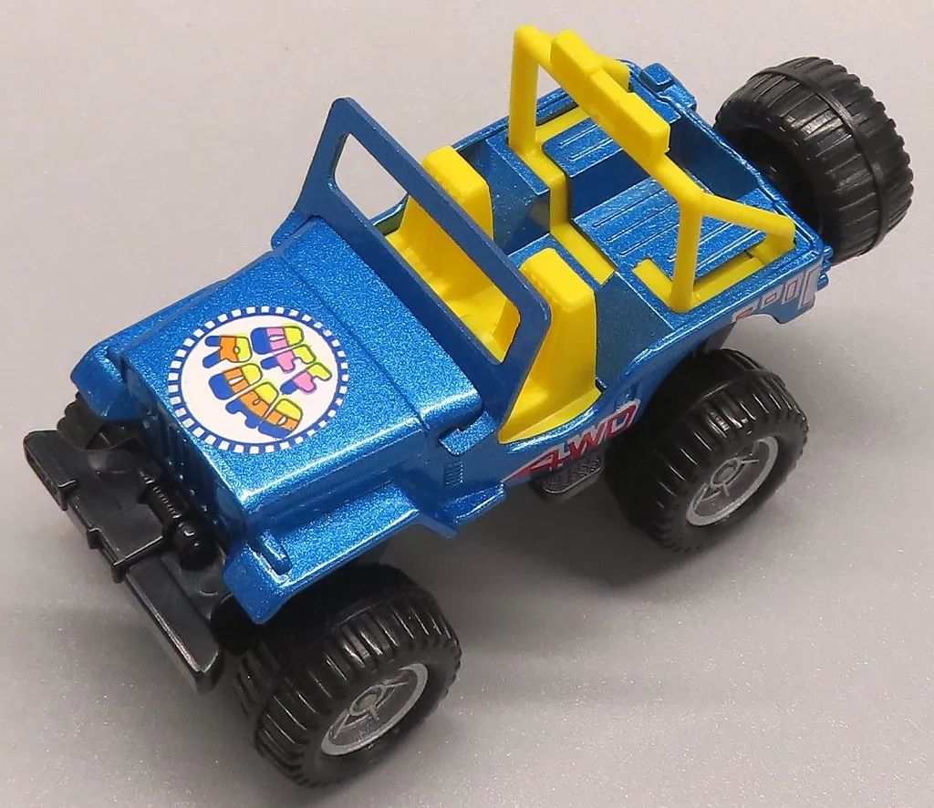 【中古】トミカ 1/57 三菱 ジープ H-J58(ブルー×イエロー/日本製) 「トミカ ビッグタイヤシリーズ」
