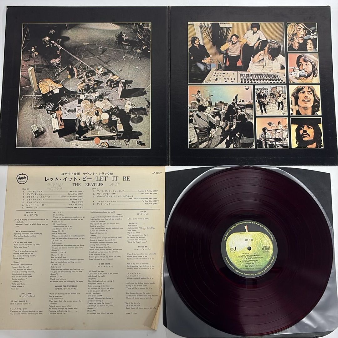 赤盤】LP/The Beatles/Let It Be/AP-80189/レコード/record - メルカリ