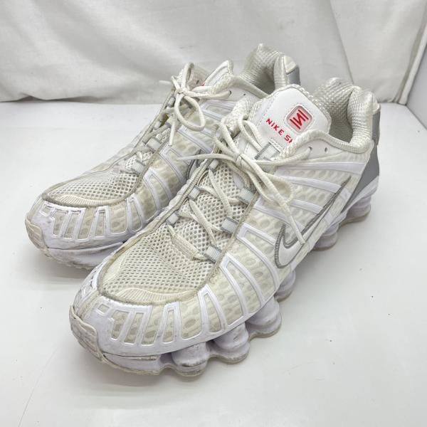 【中古】Nike Shox TL White/Metallic Silver/Max Orange/White 26.5cm AV3595-100[91] 10,160円
