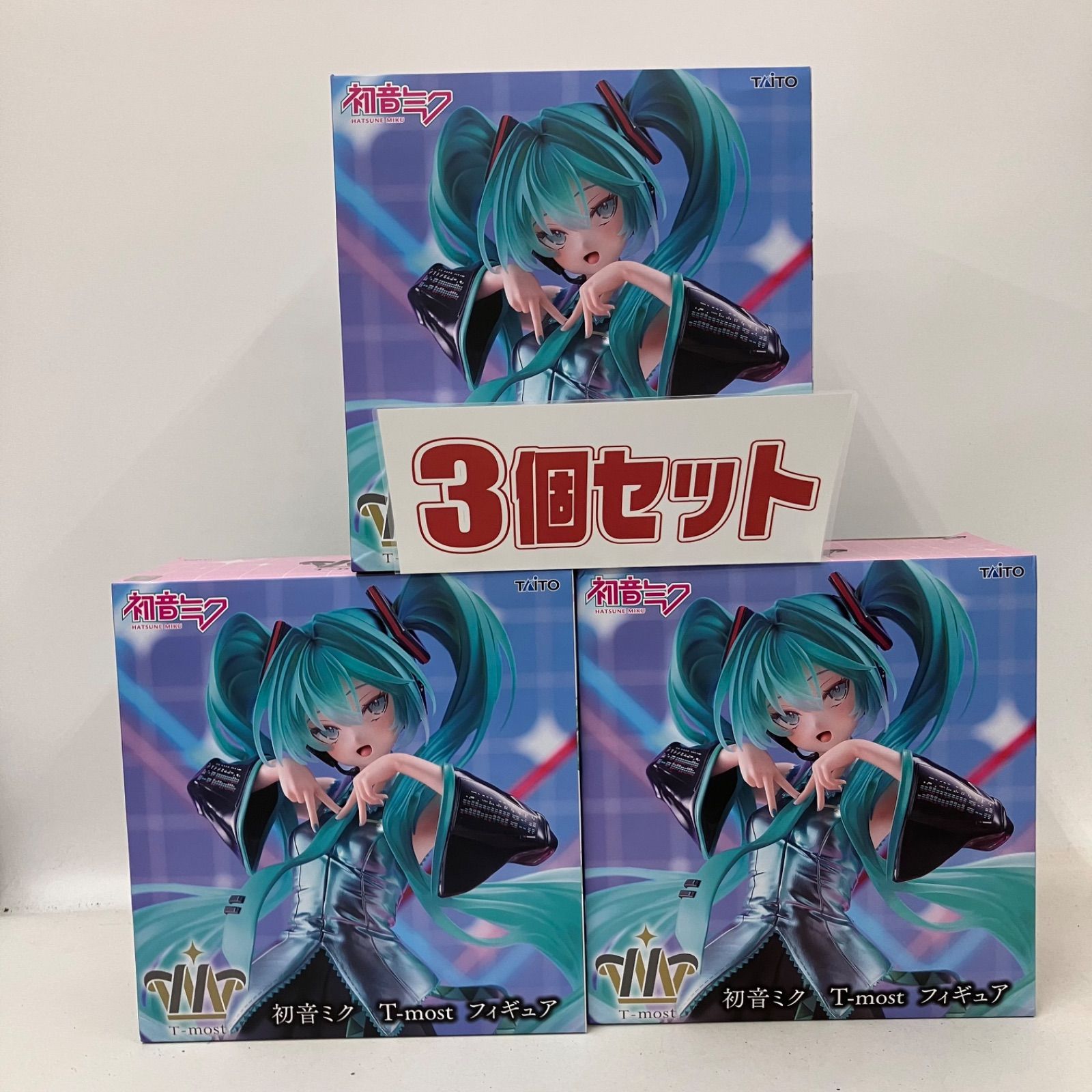 【新品】 初音ミク T-most AMP+ フィギュア 3点セット まとめ売り 未開封 初音ミク T most フィギュア 3個セット LFK875 f107 - メルカリ