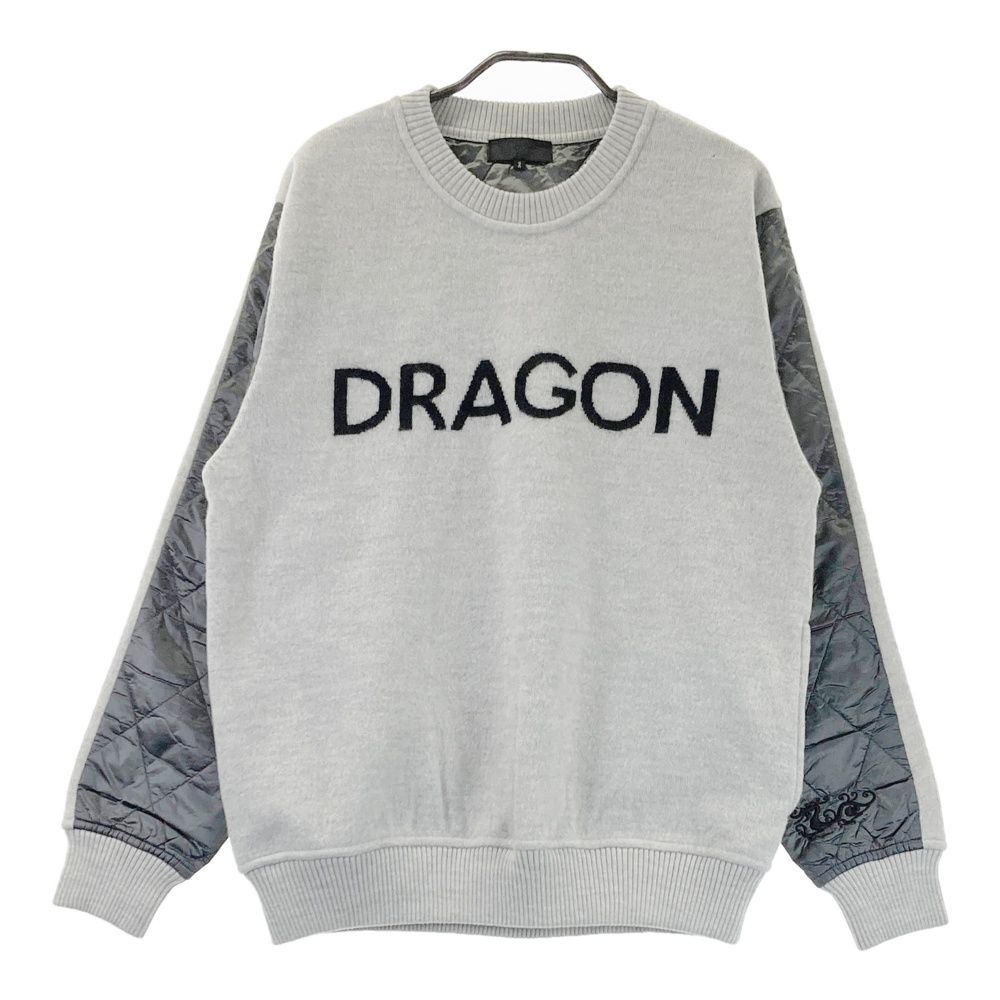 サイズ：2 DANCE WITH DRAGON ダンスウィズドラゴン 中綿切替 ニットセーター グレー系 [240101799938] ゴルフウェア メンズ ストスト
