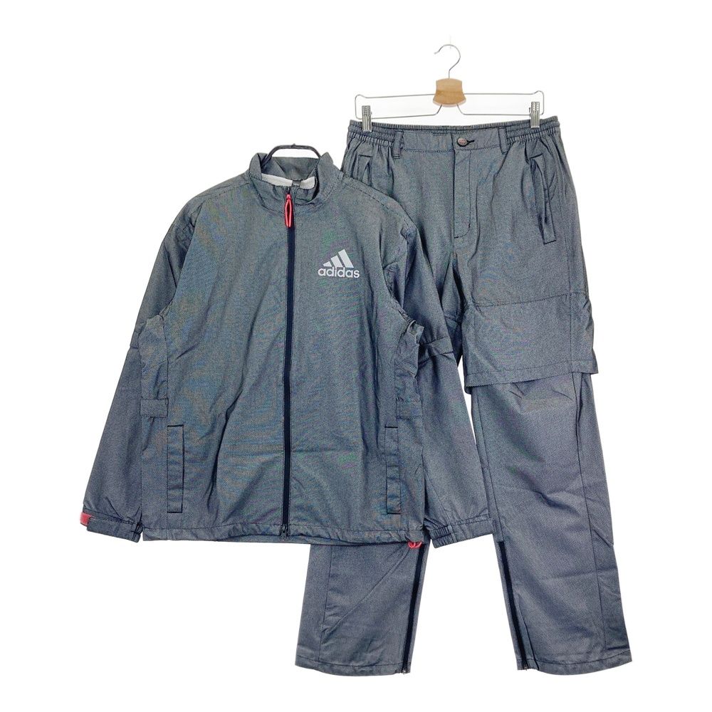サイズ：L ADIDAS GOLF アディダスゴルフ 2way レインウェア 上下セットアップ ブラック系 [240101793738] ゴルフウェア メンズ ストスト
