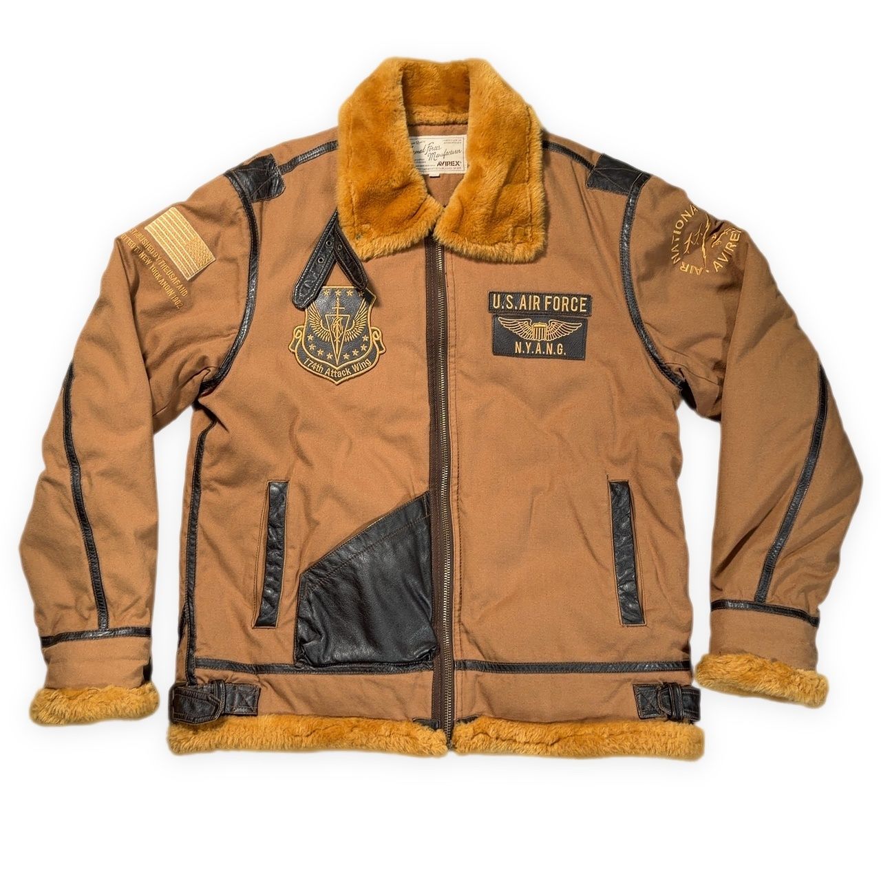 AVIREX COTTON B-3 AIR NATIONAL GUARD 6142187 アヴィレックス フライトジャケット コットン メンズ ブラウン 茶 13,828円