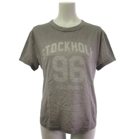 アクネ ストゥディオズ Acne Studios 25AW Sprayed vintage logo t-shirt スプレー仕上げ ヴィンテージロゴTシャツ カットソー グレーメランジ M 15,675円