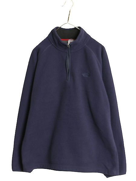 ノースフェイス ワッフル フリース ジャケット メンズ L 古着 アウトドア プルオーバー ハーフジップ ハイネック ブルゾン 裏 ボア パイル