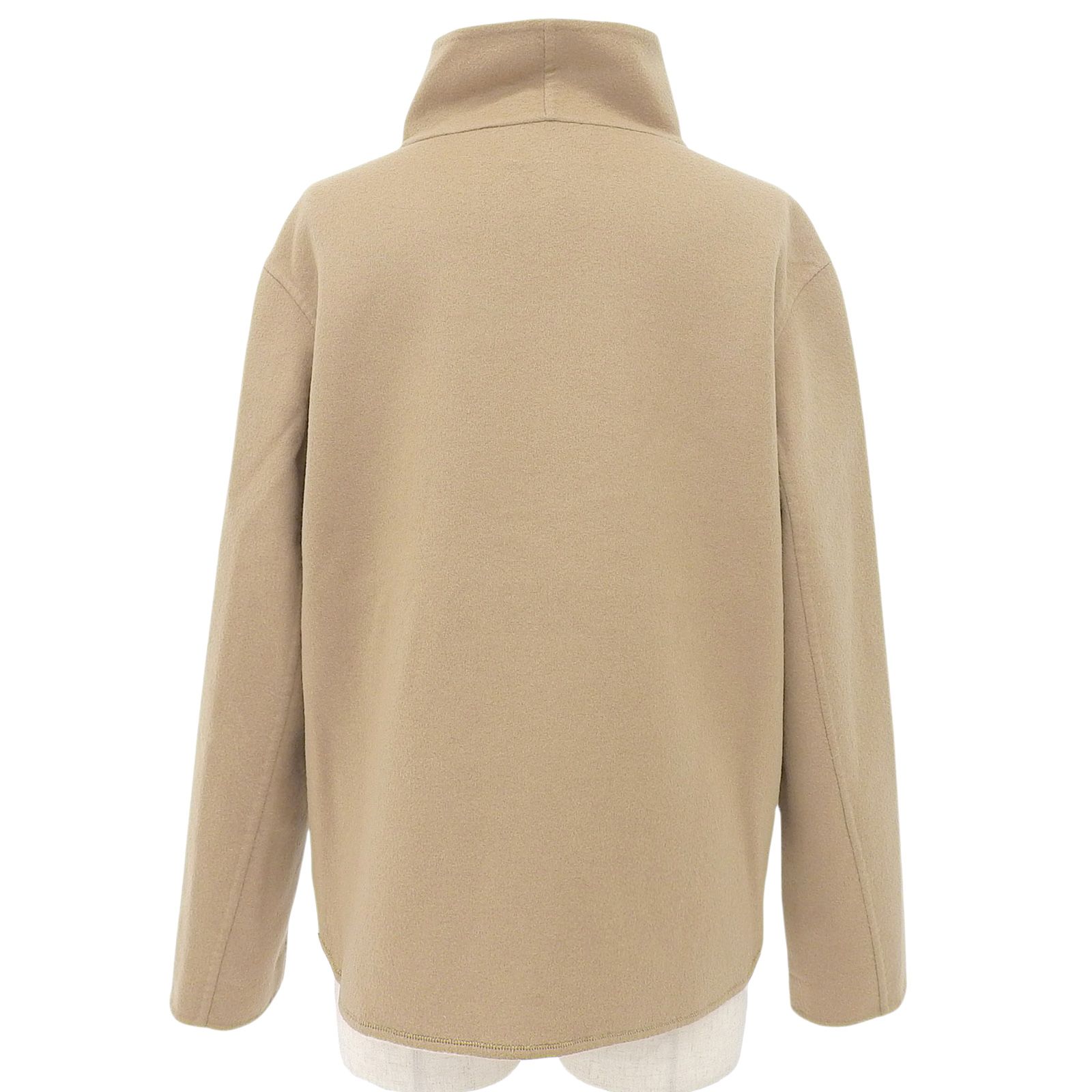 美品△Agnona アニオナ カシミヤ100％ スタンドカラー ジップアップ