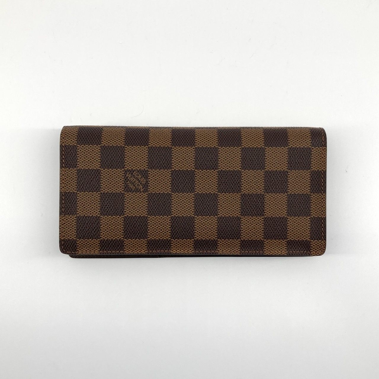 LOUIS VUITTON（ルイ・ヴィトン） ダミエ ポルトフォイユ・ブラザ コーティングキャンバス / レザー N60017 長財布 151.6g ダークブラウン×モカベージュ