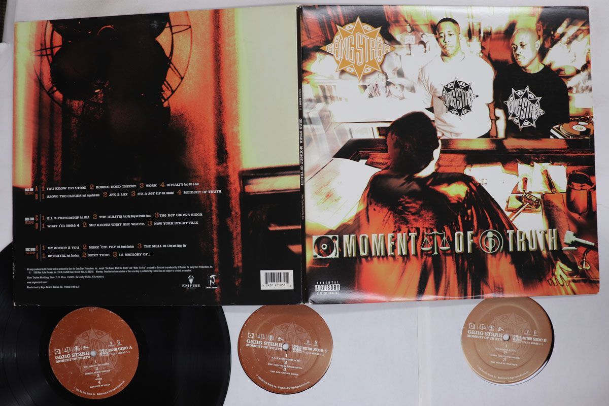 3discs LP Gangstarr Moment Of Truth 724384558512 NOOTRYBE