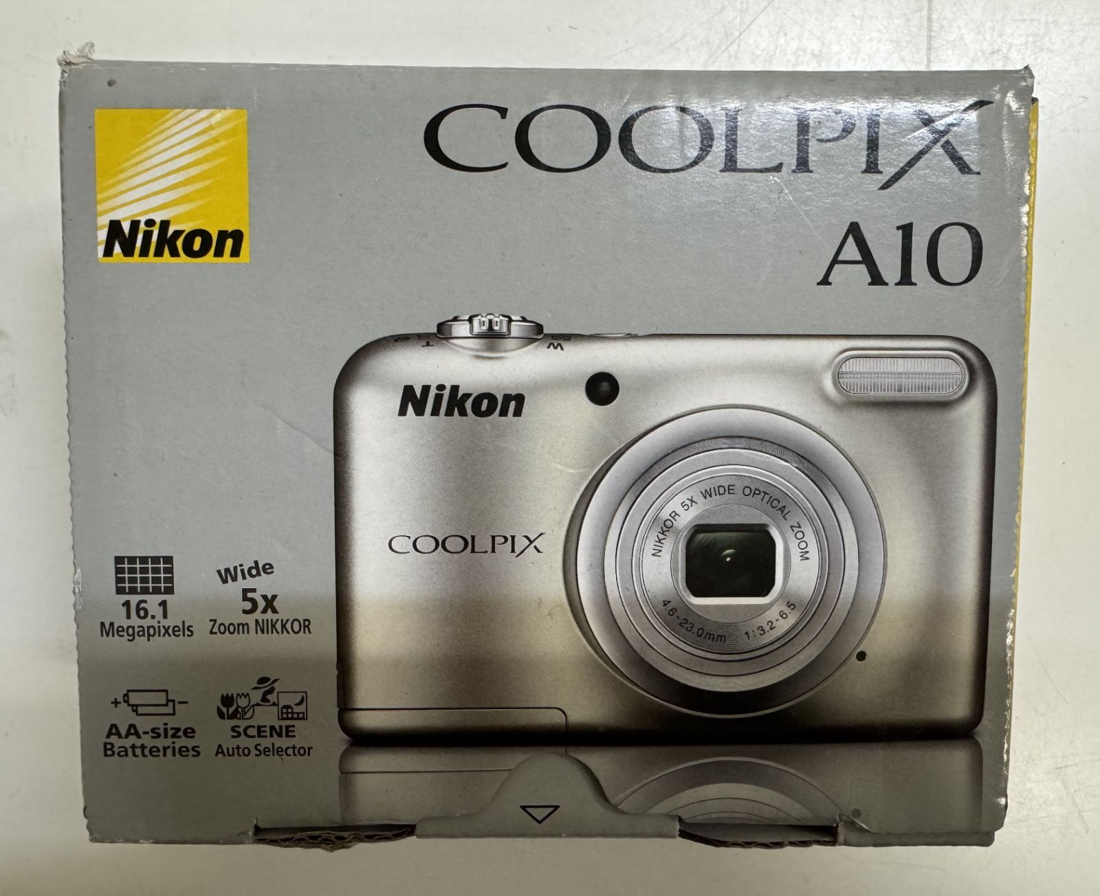 Nikon A10 シルバー　乾電池　新品　未使用 Nikon COOLPIX A10 シルバー 乾電池式コンパクトデジタルカメラ - メルカリ