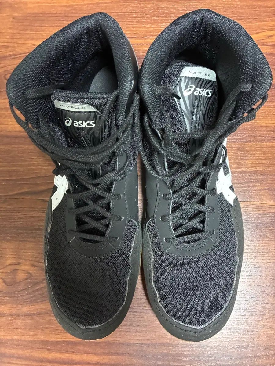 asics アシックス マットフレックス7 285 ブラック (ボクシング シューズ レスリングシューズ)