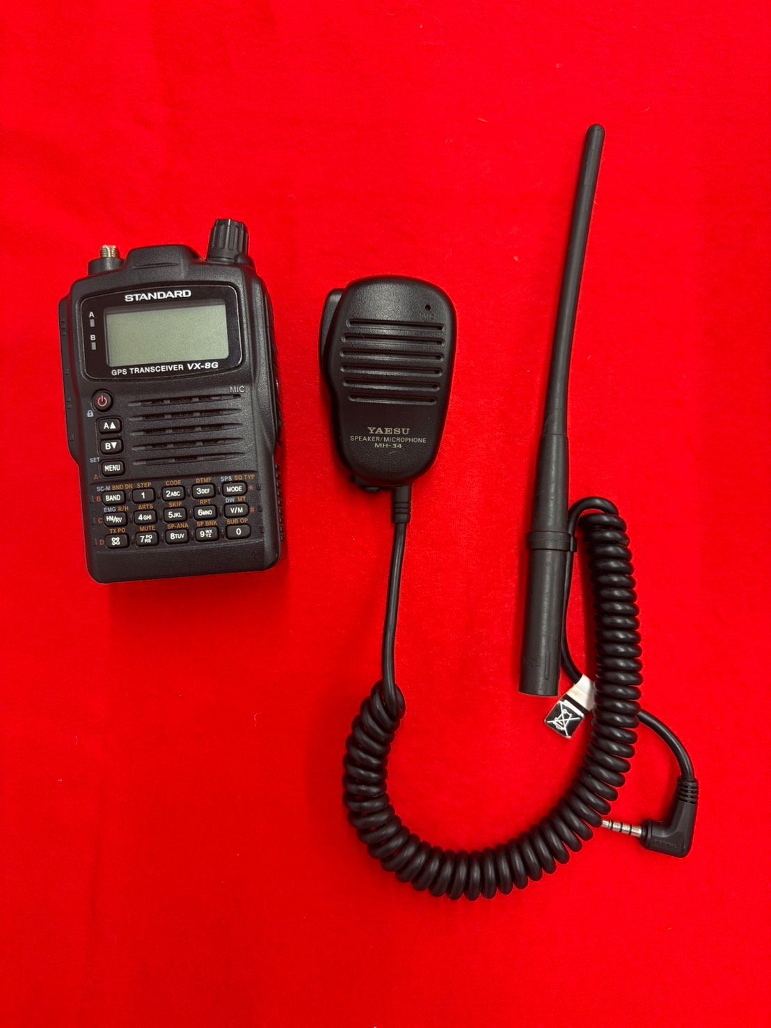 STANDARD VX-8G GPSトランシーバー アマチュア無線機 GPSスピーカーマイク付き 八重洲