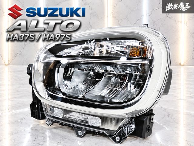 『新品！点灯テストOK』スズキ純正 HA37S HA97S アルト LED ヘッドライト ランプ 左 左側 助手席側 STANLEY W6322 // キャロル HB97S