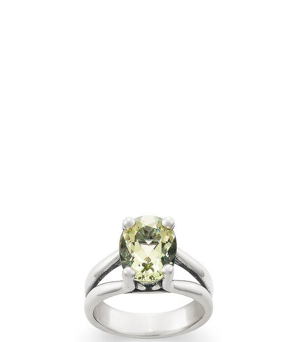 ジェームズ エイヴリー レディース アクセサリー 指輪 James Avery Oval Gemstone Sterling Silvering Prasiolite シルバー