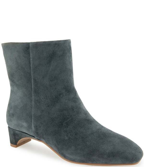 ジェントルソウルズ レディース シューズ ブーツ・レインブーツ スエード Gentle Souls Nalston Suede Booties Grey Blue グレー
