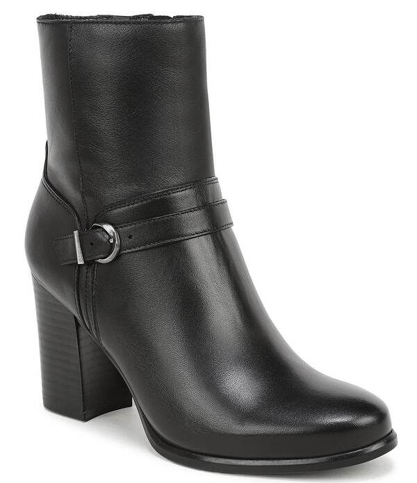 ナチュライザー レディース シューズ ブーツ・レインブーツ アンクル レザー Naturalizer Leighton Leather Ankle Booties Black ブラック