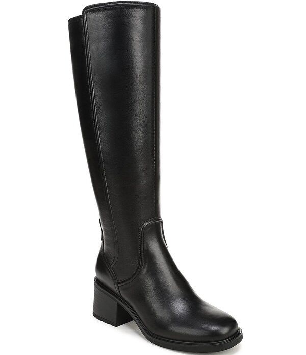 ナチュライザー レディース シューズ ブーツ・レインブーツ レザー Naturalizer Phoenix Leather Knee High Boots Black ブラック