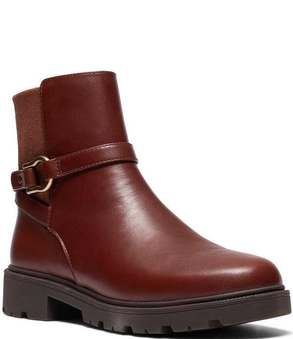 クラークス レディース シューズ ブーツ・レインブーツ レザー Clarks Code L Bay Montigo Leather Booties British Tan タン