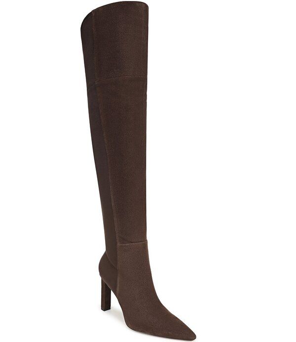 サムエデルマン レディース シューズ ブーツ・レインブーツ スエード Sam Edelman Corine Suede Pointed Toe Over the Knee Boots Pinto Br