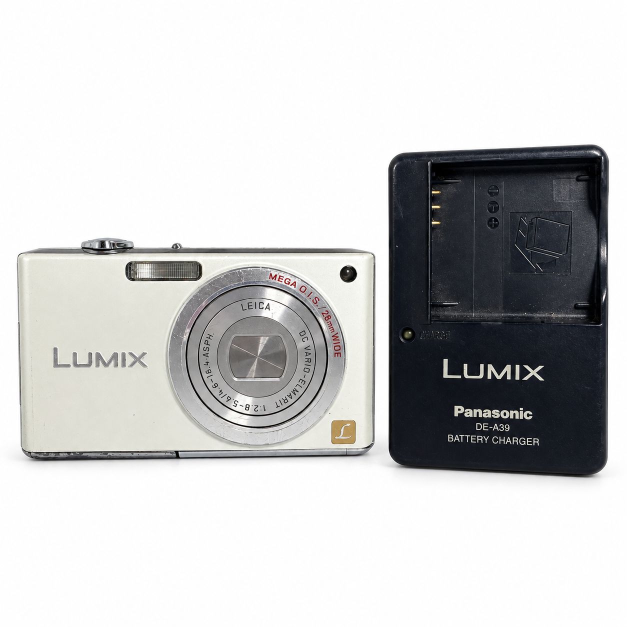 Panasonic LUMIX DMC-FX33 ホワイト デジカメ 動作確認済み 充電器付