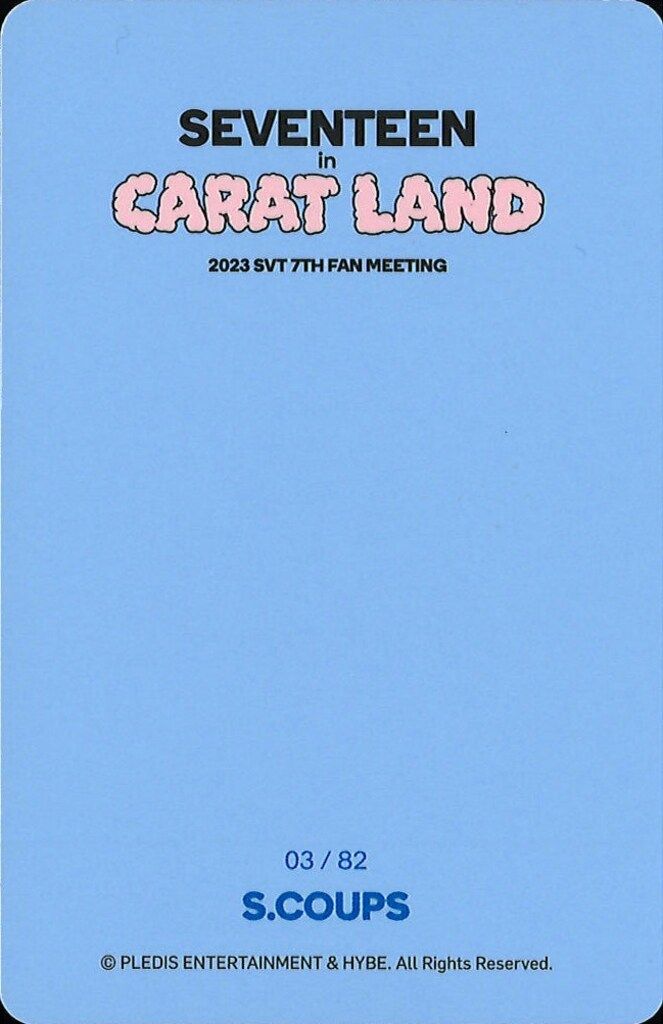SEVENTEEN S.COUPS CARAT LAND 2023 03/82 ‐ Mercari Japan: Shop from