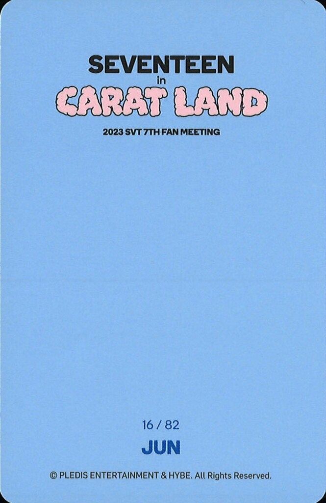 SEVENTEEN JUN CARAT LAND 2023 16/82 ‐ Mercari Japan: Shop from Japan