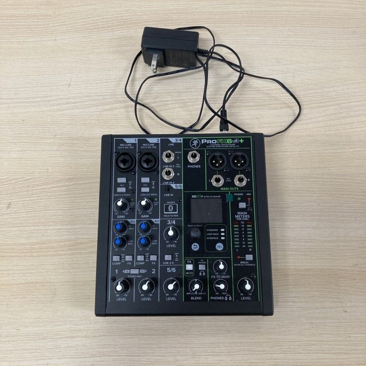 △01)【1点限り!】【通電のみ確認済み】MACKIE ProFX6v3+ ミキサー