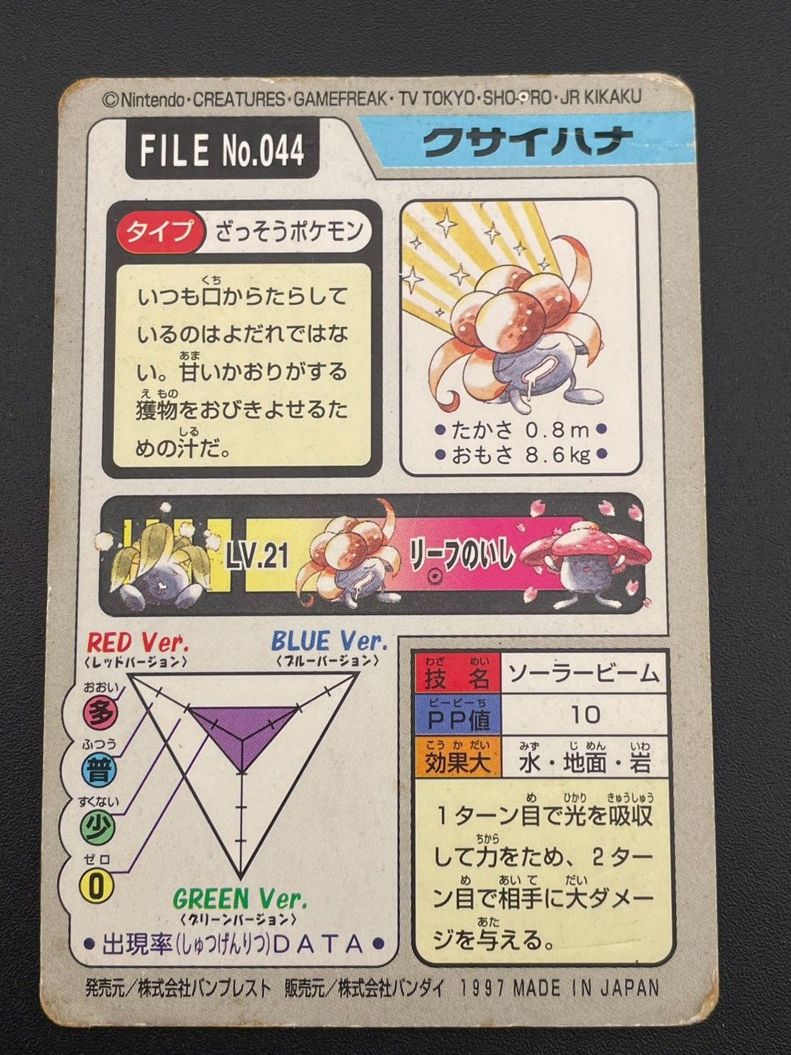 中古品】 クサイハナ No.044 カードダス ポケモンカード - メルカリ