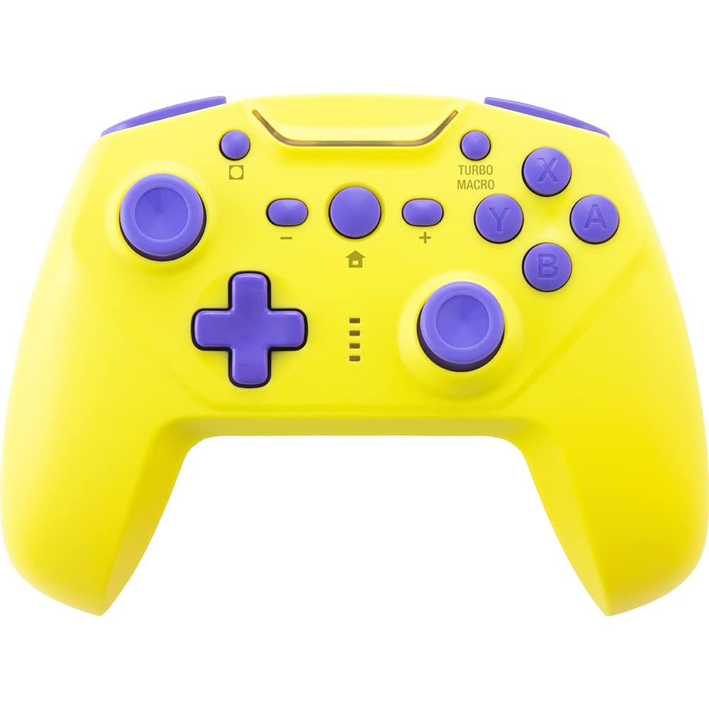 【連射/背面ボタン搭載 】CYBER ・ ジャイロコントローラー 無線タイプ( SWITCH 用) イエロー×パープル - Switch [イエロー×パープル] [無線タイプ]