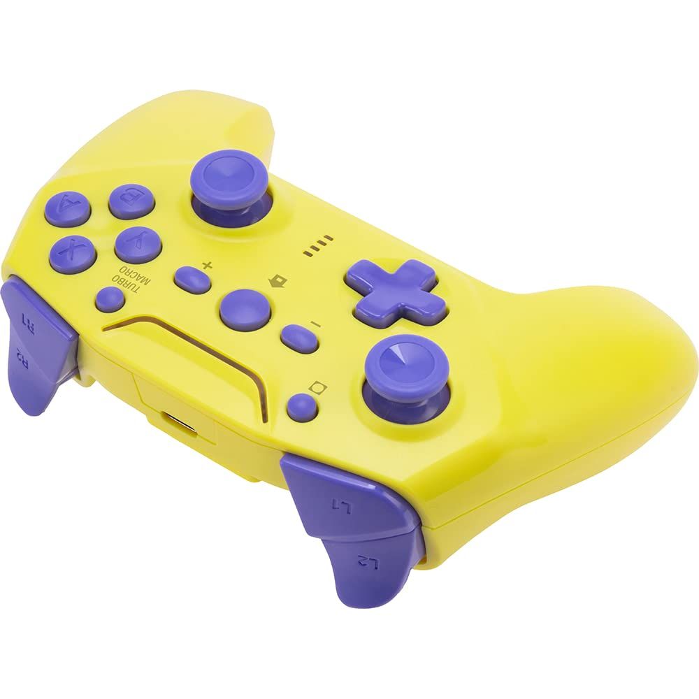 【連射/背面ボタン搭載 】CYBER ・ ジャイロコントローラー 無線タイプ( SWITCH 用) イエロー×パープル - Switch [イエロー×パープル] [無線タイプ]