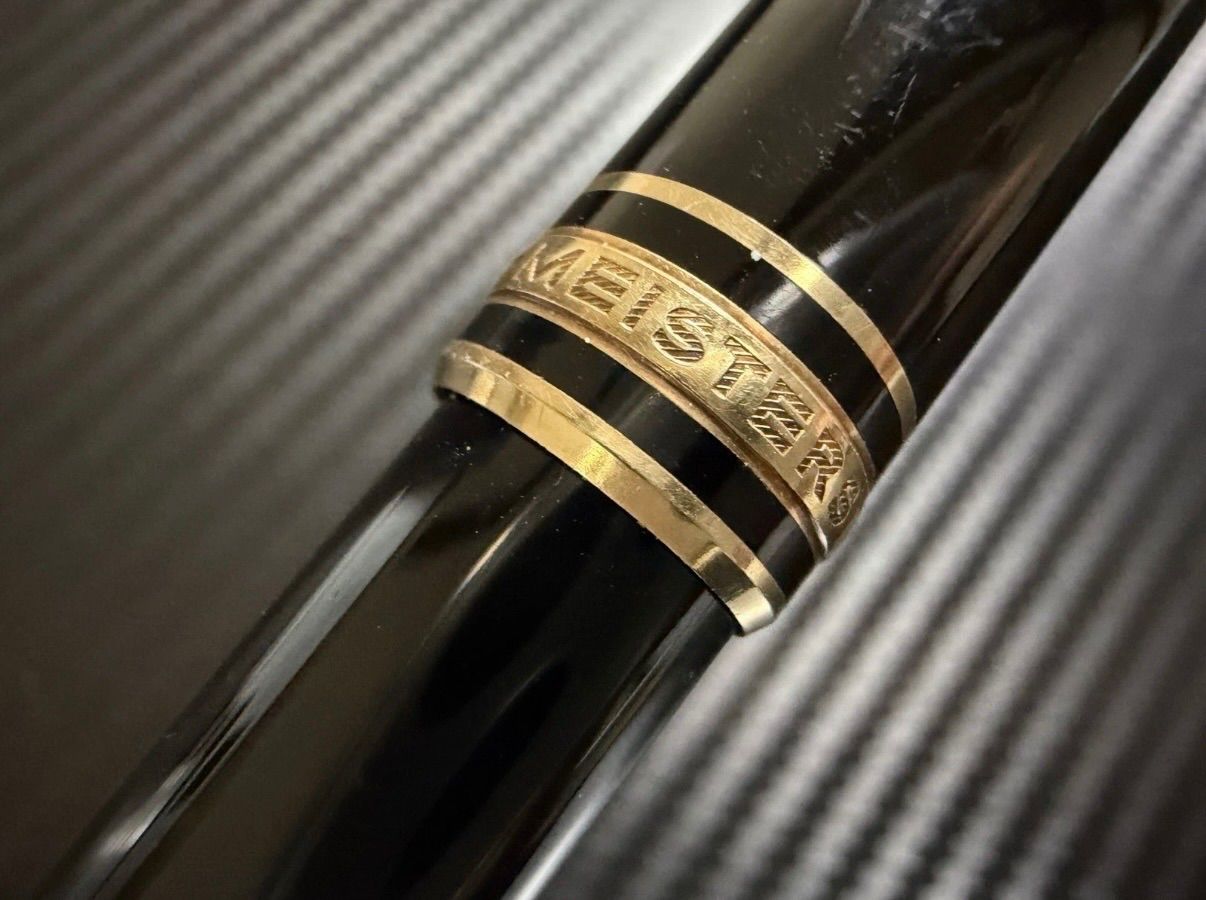 美品 モンブラン montblanc マイスターシュテュック 144 ブラック 中白